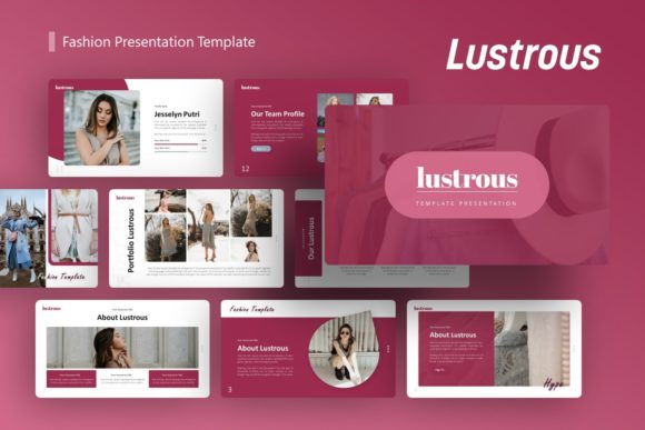 Elevating Visual Storytelling with the Lustrous Fashion Presentation Template