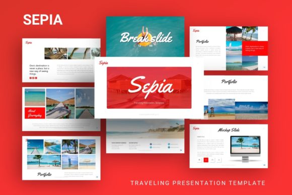 Evaluating Presentation Template - Sepia for Professional Visual Communication