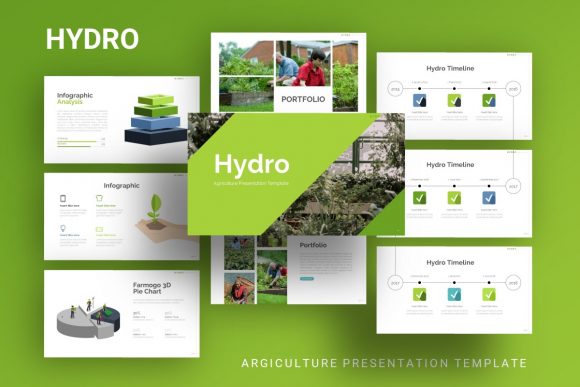 Hydro Presentation Template: Modern Design for Agriculture