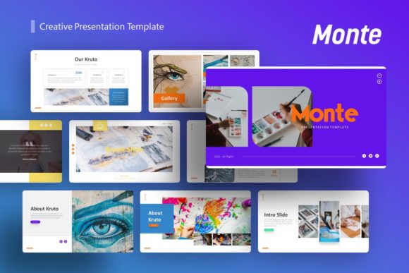 Monte Creative Presentation Template: Elevating Modern Visual Storytelling