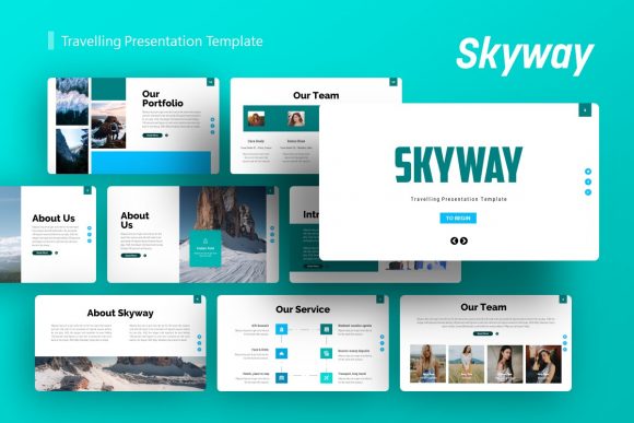Presentation Template - Skyway: A Modern Design Asset
