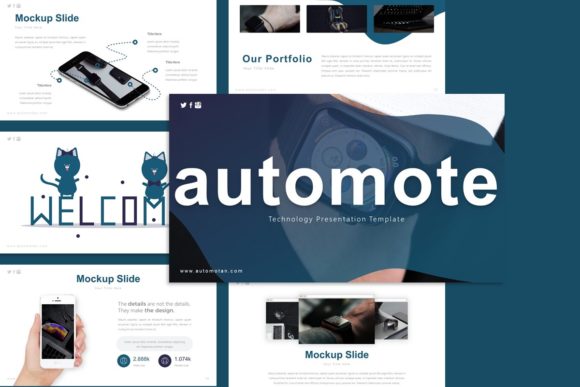 Streamlining Visual Communication with the Automote Technology Presentation Template